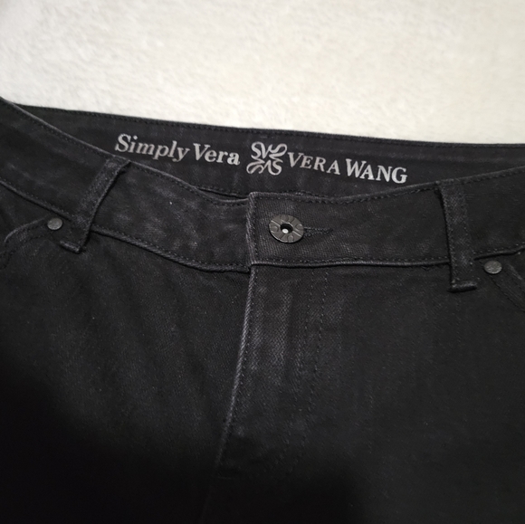 Simply Vera by Vera Wang Jeans Black Denim straight leg👖 #fashion #style - Picture 3 of 8